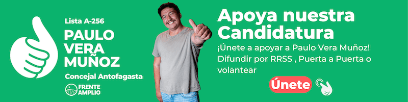 Banner de apoyo a Paulo
